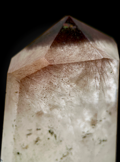 Quartz with Red Rutile