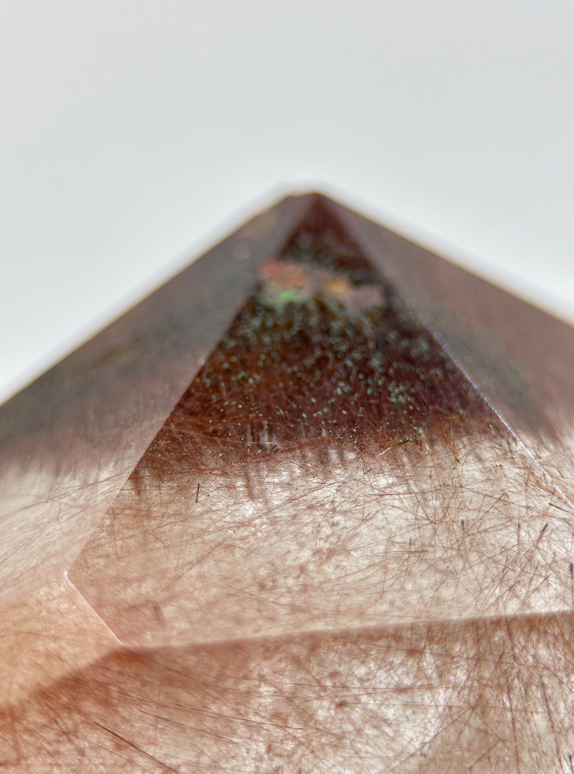 Quartz with Red Rutile