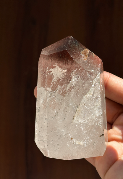 Quartz with Red Rutile