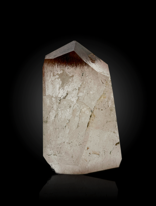 Quartz with Red Rutile