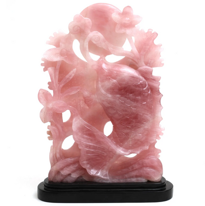 Rose Quartz Koi Fish