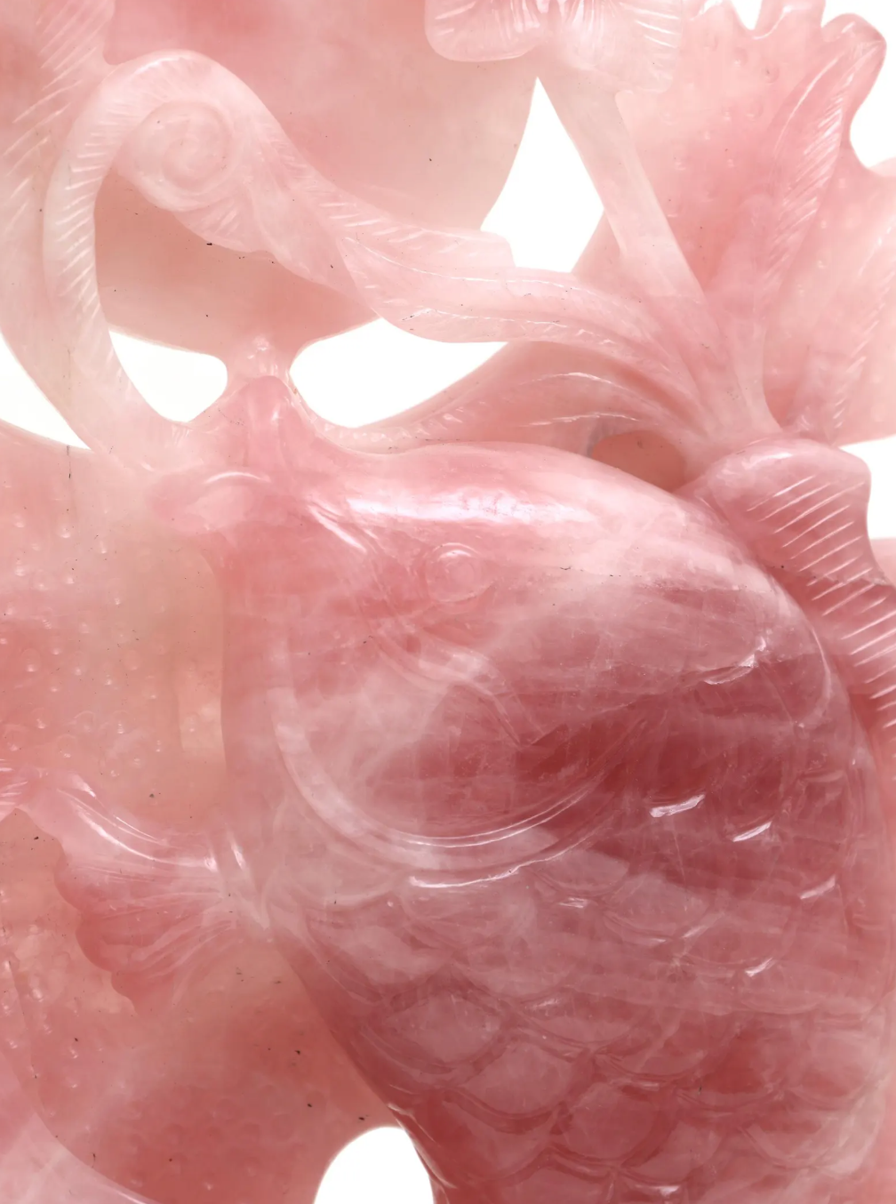 Rose Quartz Koi Fish