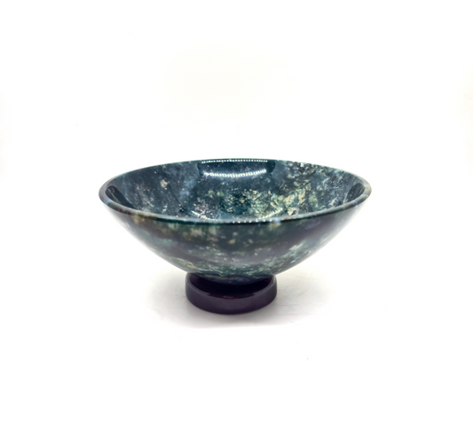 Blue Moss Agate Bowl 5''