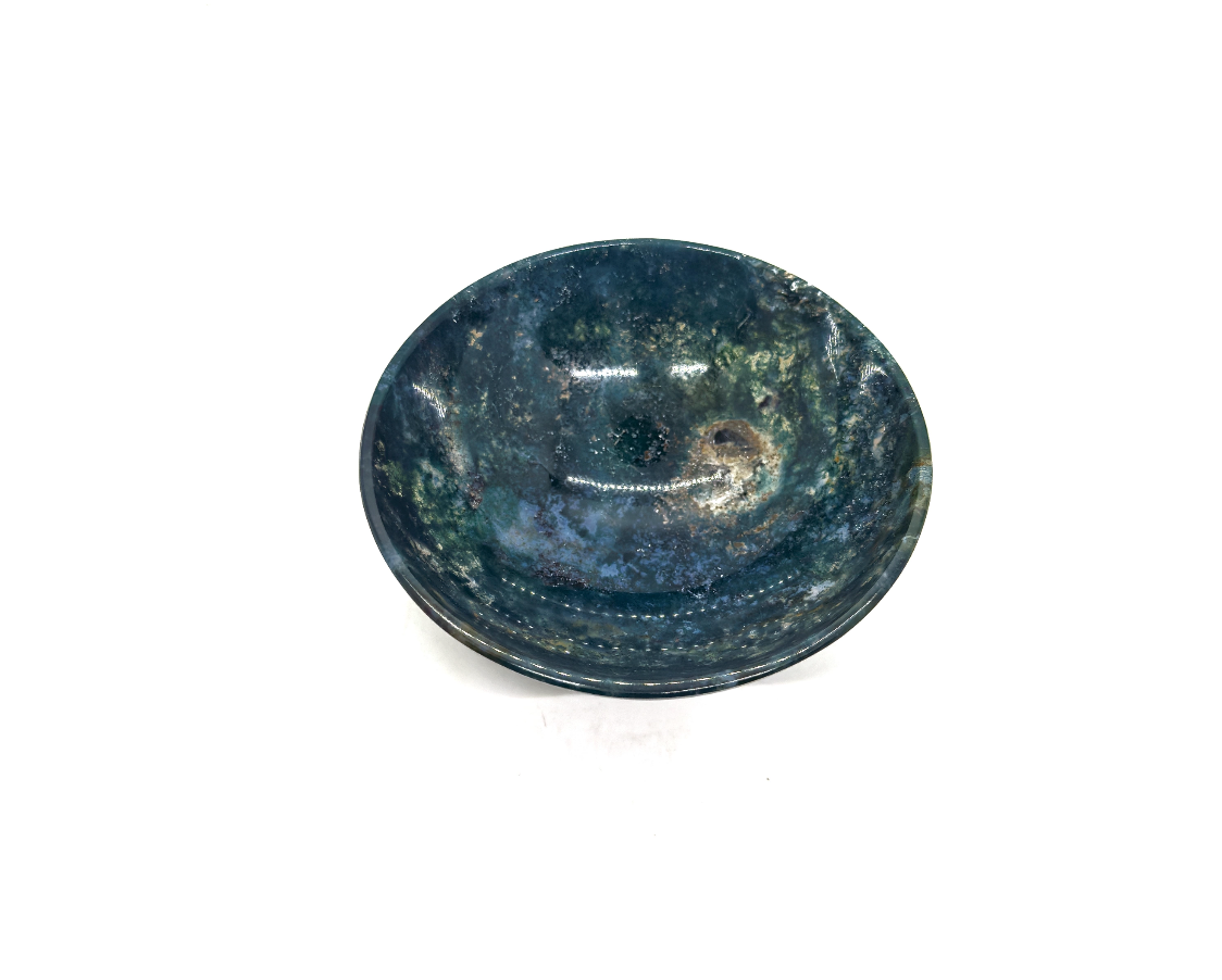 Blue Moss Agate Bowl 5''