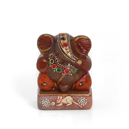 Aventurine Painted Ganesha - Atyahara Rocks and Minerals