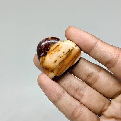 Mini Mookaite Jasper Heart (1 pc)