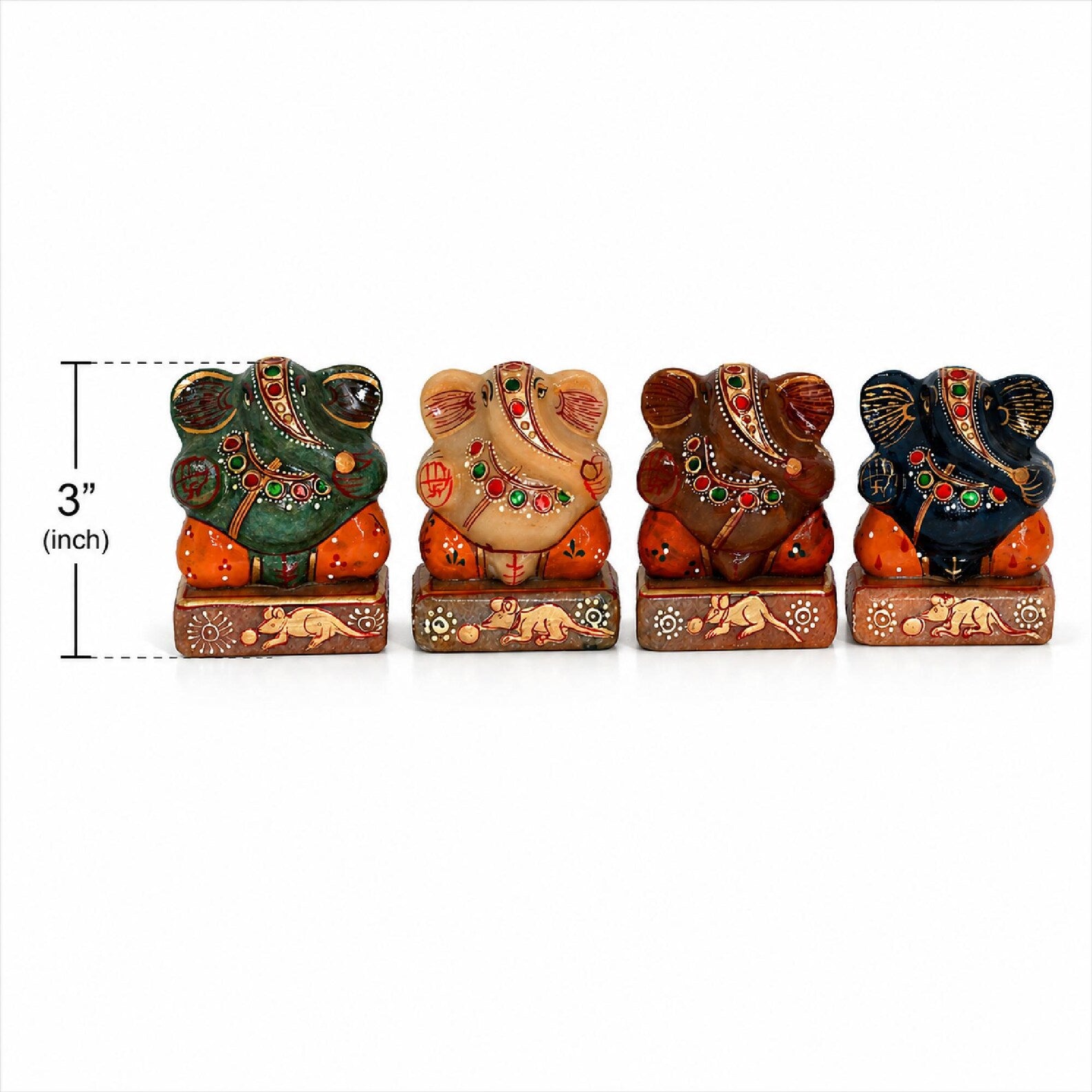 Aventurine Painted Ganesha - Atyahara Rocks and Minerals