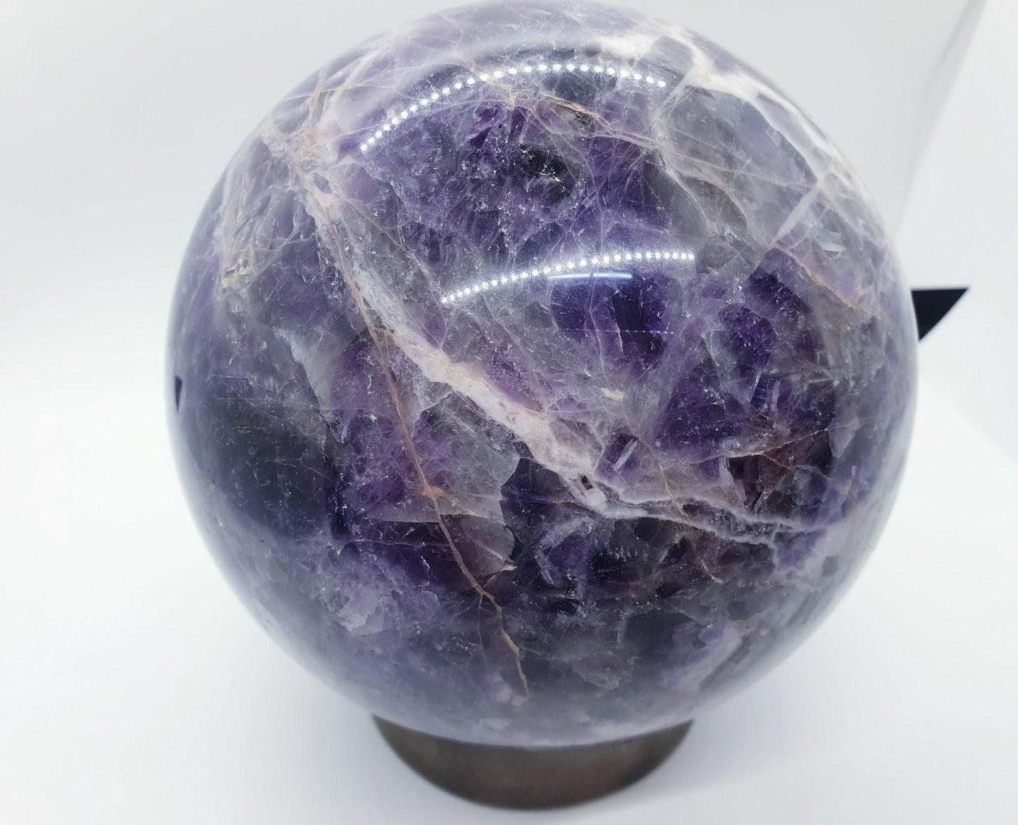 Chevron Amethyst Sphere - Atyahara Rocks and Minerals