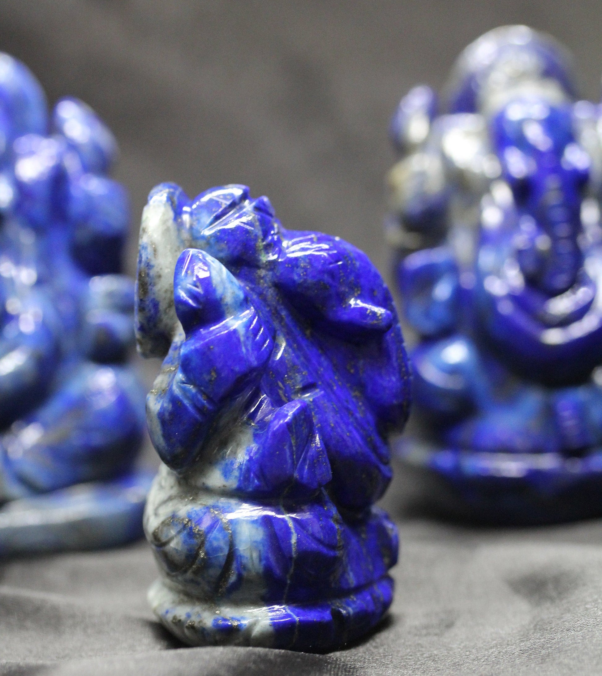 Lapis Lazuli Ganesha - Atyahara Rocks and Minerals