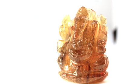 Yellow Fluorite Ganesha