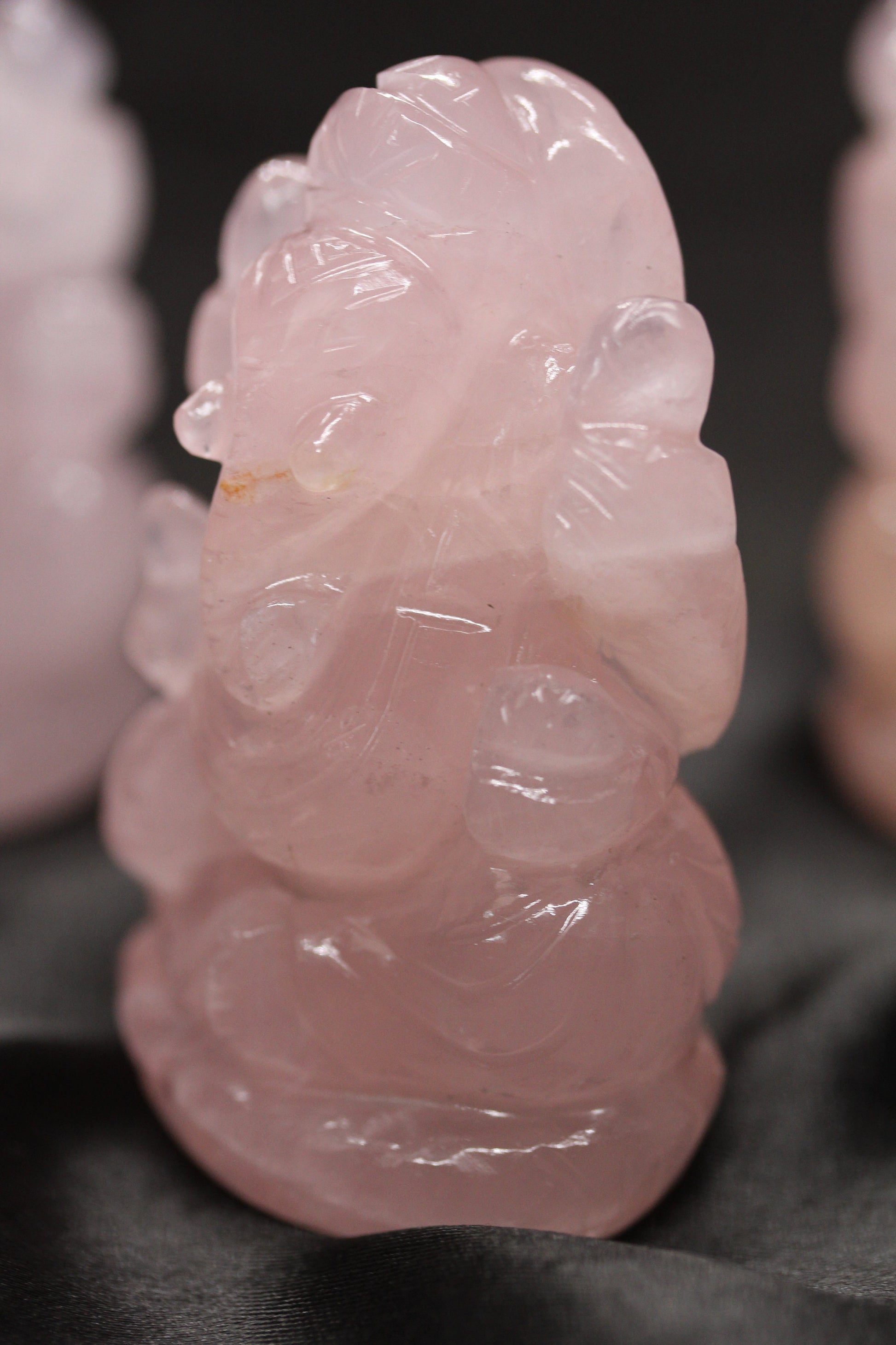 Rose Quartz Ganesha - Atyahara Rocks and Minerals