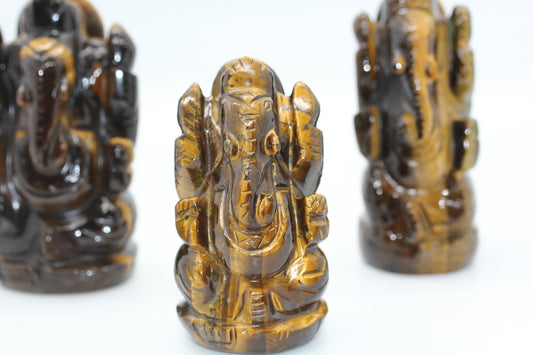 Tigers Eye Ganesha - Atyahara Rocks and Minerals