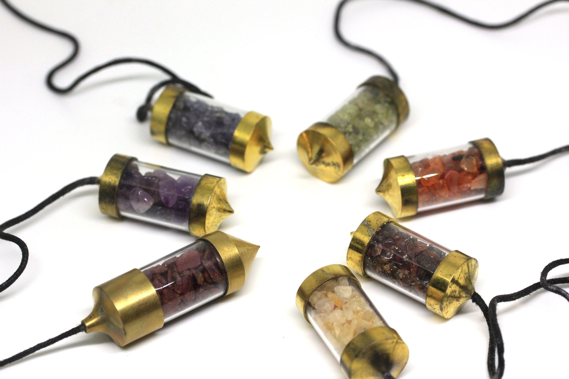 Refillable Chips Bullet Pendulum - Atyahara Rocks and Minerals