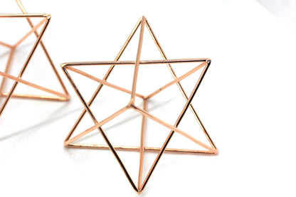 Copper-Plated Merkaba Star