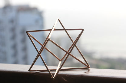 Copper-Plated Merkaba Star