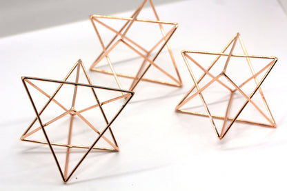 Copper-Plated Merkaba Star