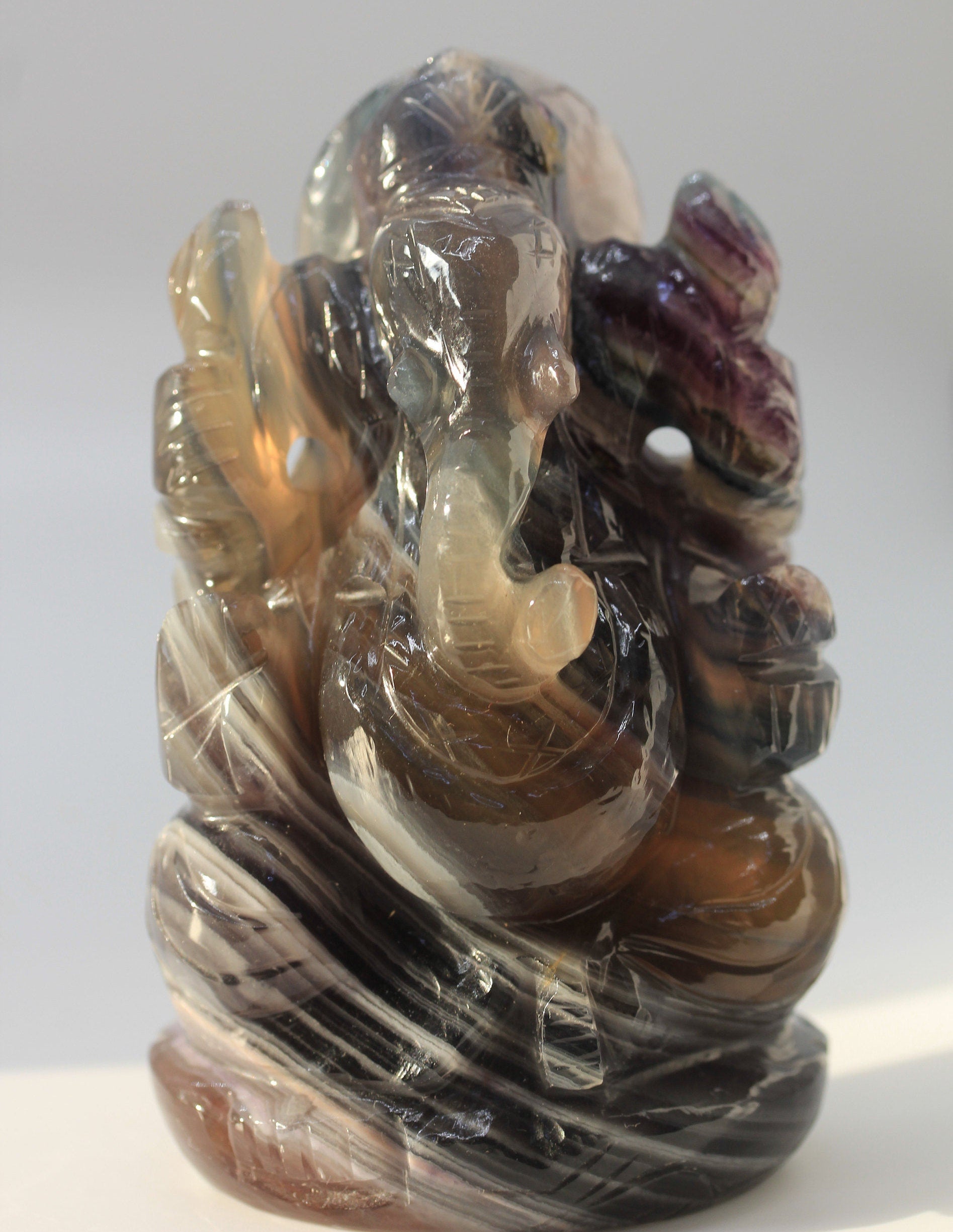 Multi Fluorite Ganesha - Atyahara Rocks and Minerals