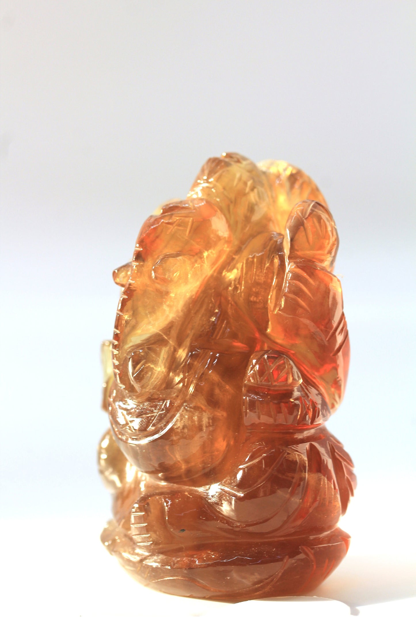 Yellow Fluorite Ganesha