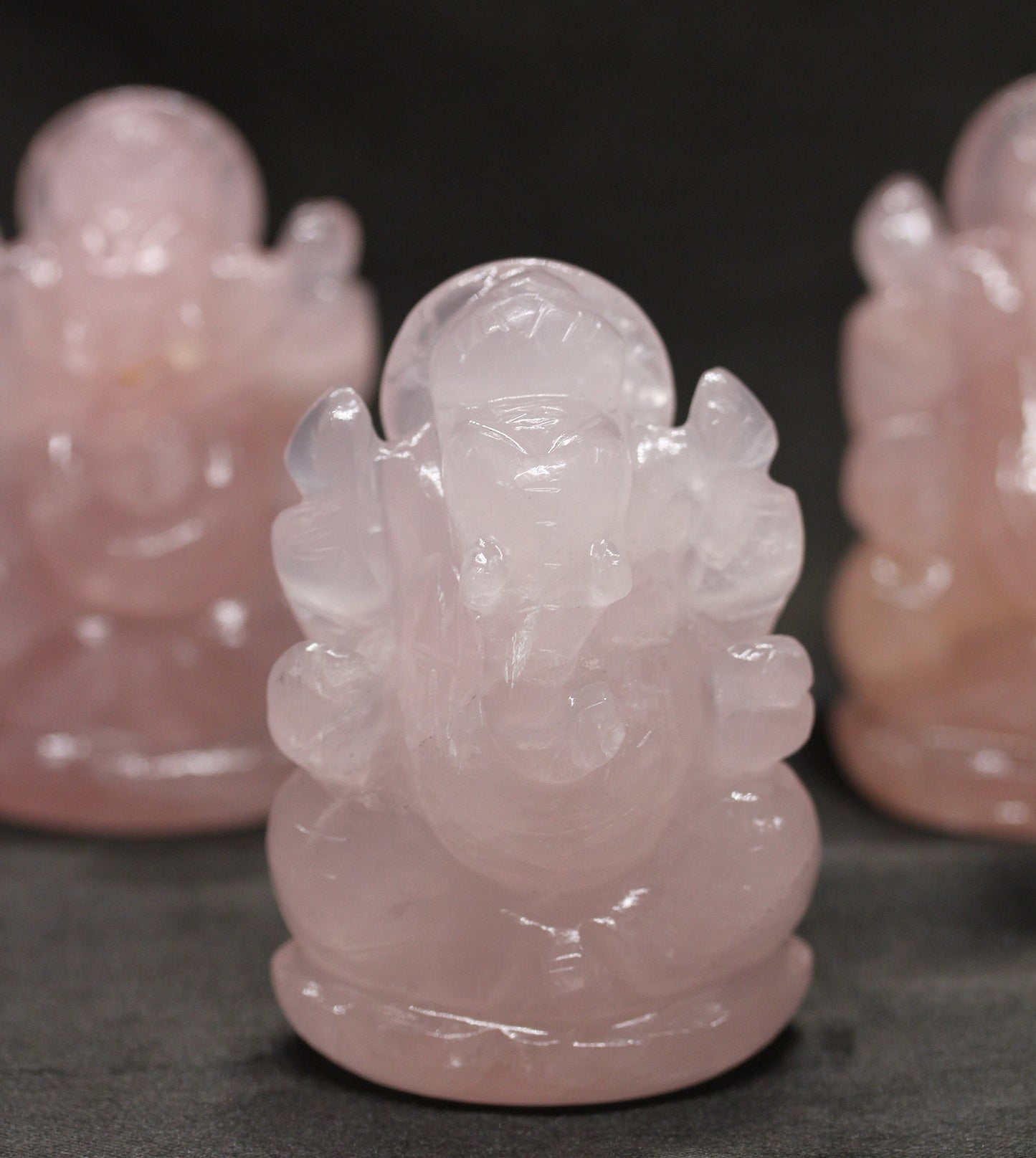 Rose Quartz Ganesha - Atyahara Rocks and Minerals