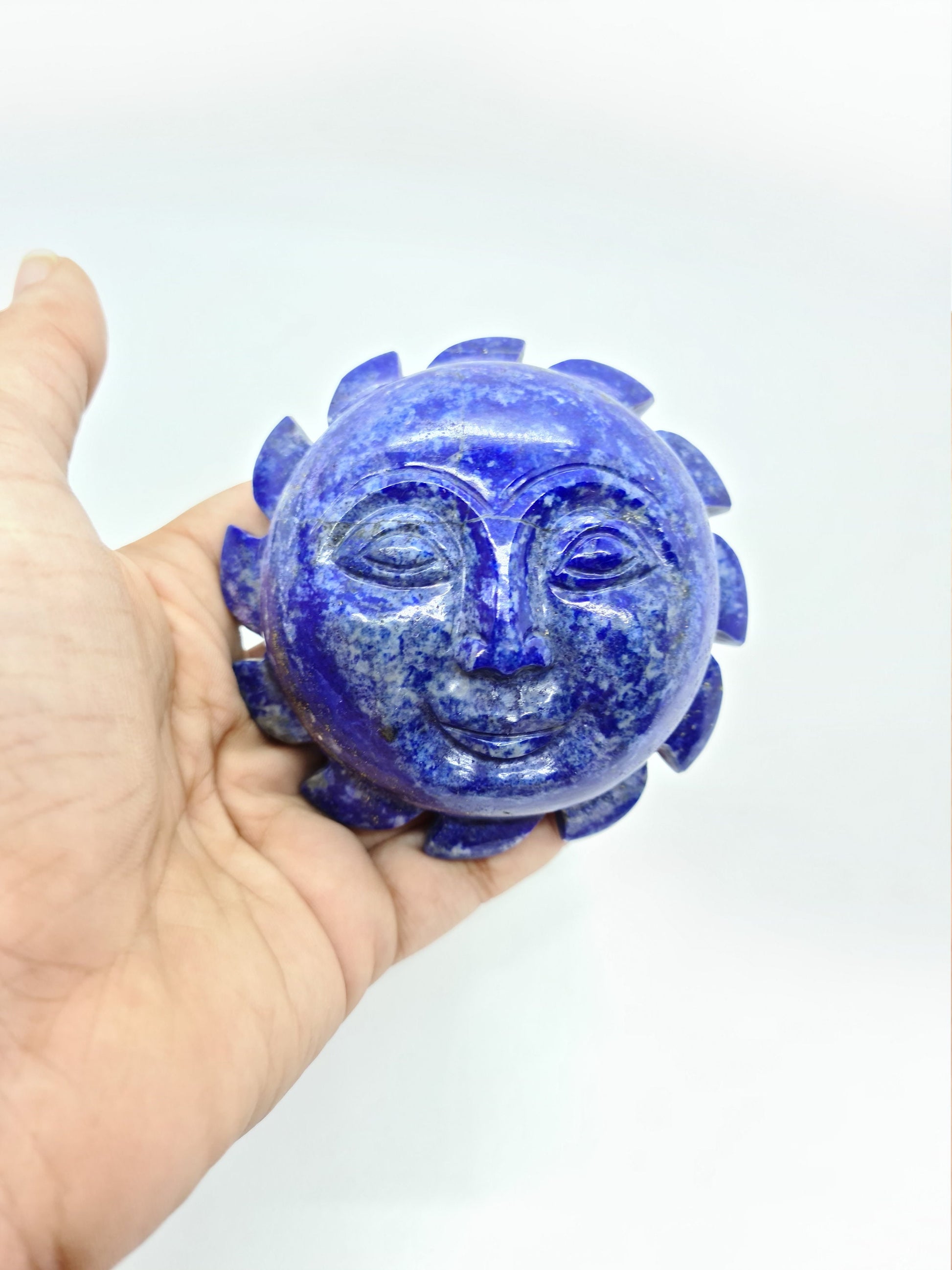 Sun & Moon in Lapis - Atyahara Rocks and Minerals