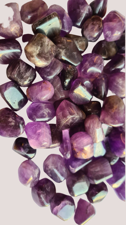 Brazilian Amethyst Tumbled Stones