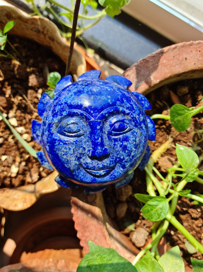 Sun & Moon in Lapis - Atyahara Rocks and Minerals