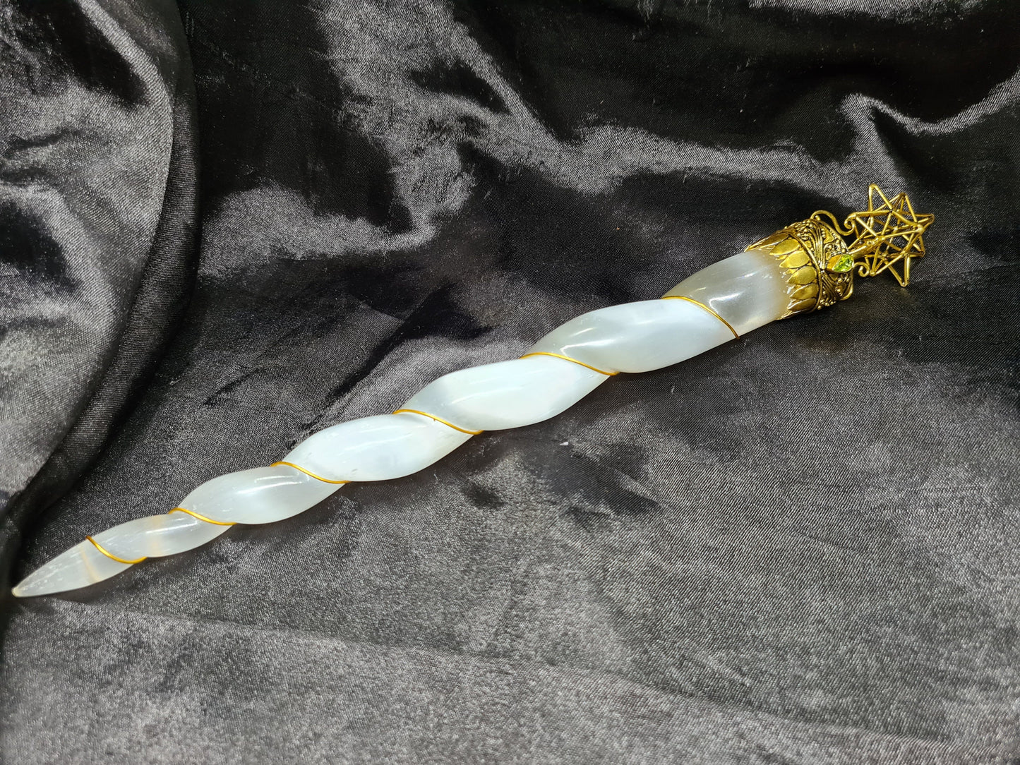 Moroccan Selenite Reiki Wand