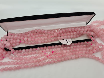 Rose Quartz 8mm Beads - Atyahara Rocks and Minerals