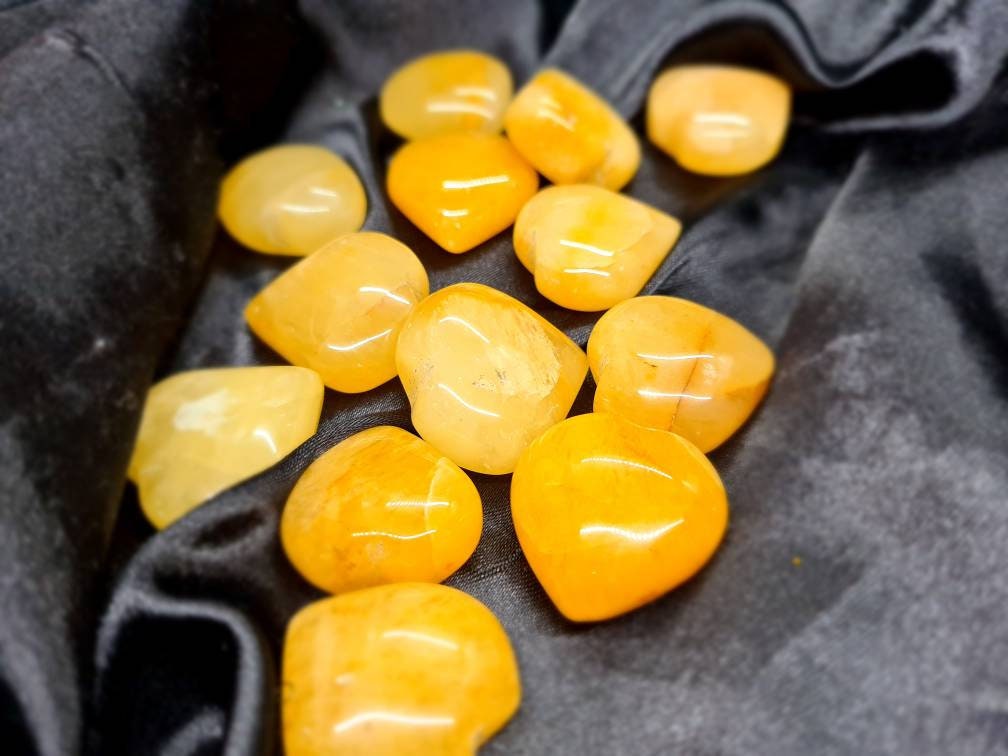 Yellow Aventurine Hearts - Atyahara Rocks and Minerals