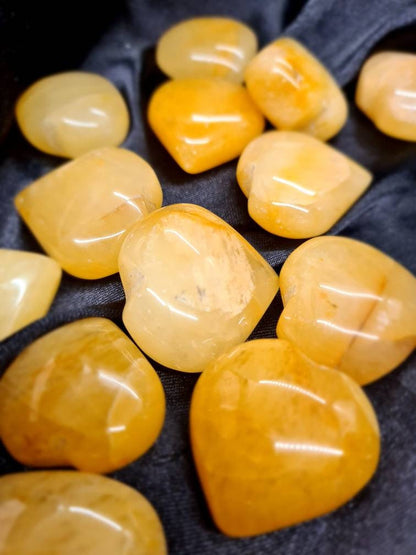 Yellow Aventurine Hearts - Atyahara Rocks and Minerals