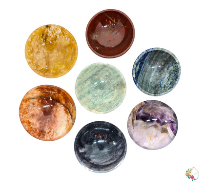 7 Chakra Crystal Healing Bowls Set - Atyahara Rocks and Minerals