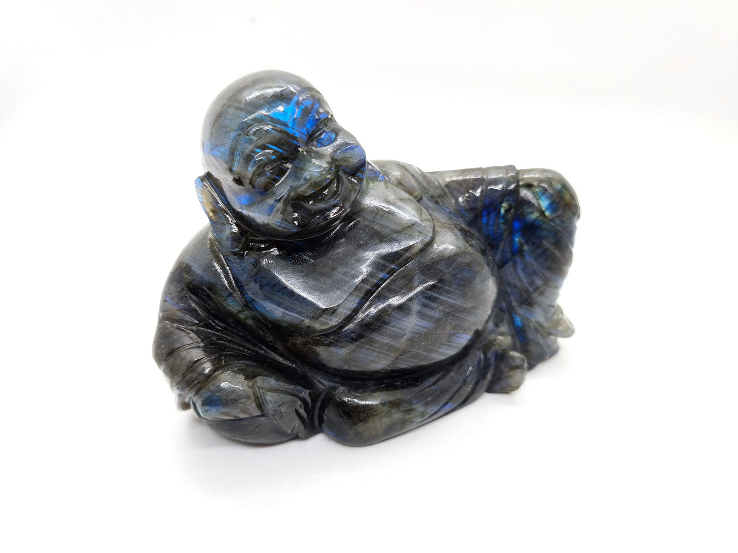 LABRADORITE Laughing Buddha B - Atyahara Rocks and Minerals