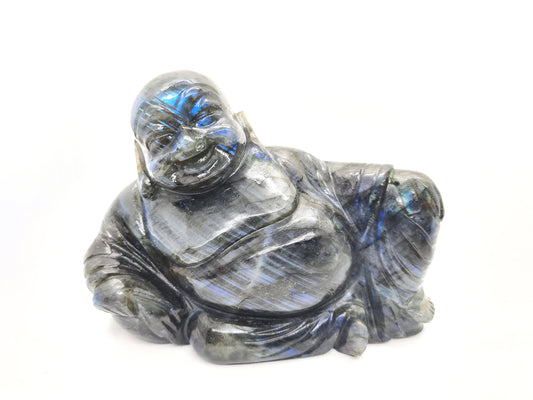 LABRADORITE Laughing Buddha B - Atyahara Rocks and Minerals