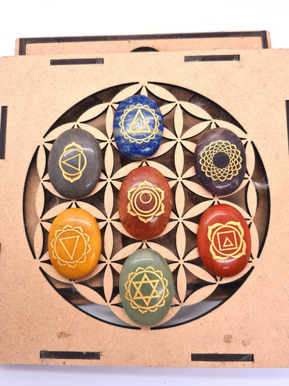 Reiki 7 Chakra Oval Set