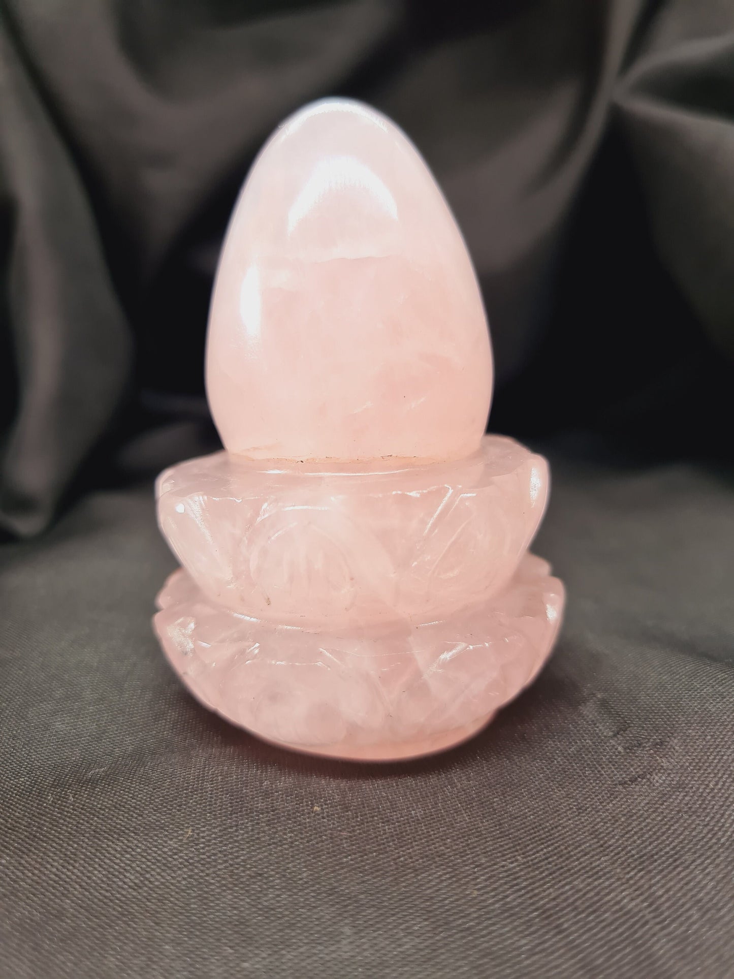 Rose Quartz Shivalingam - Atyahara Rocks and Minerals