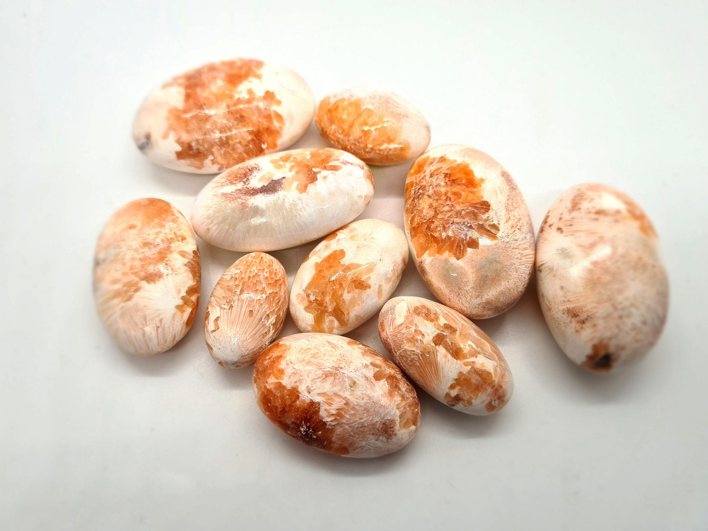 Pink Scolecite Palm stones