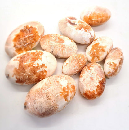 Pink Scolecite Palm stones