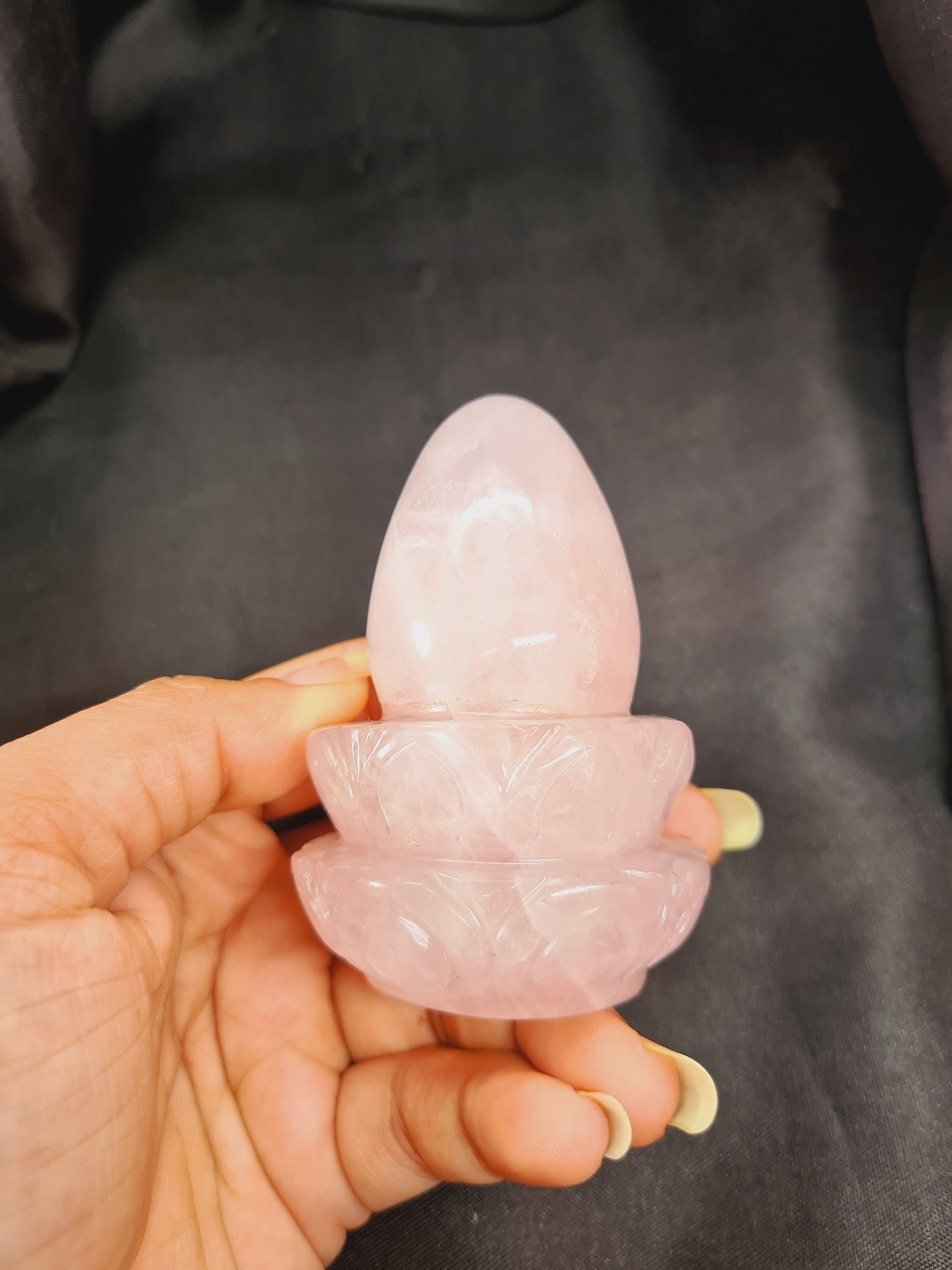 Rose Quartz Shivalingam - Atyahara Rocks and Minerals