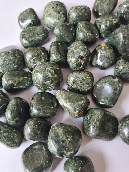 Green Garnet Uvarovite Tumbled Stones - Atyahara Rocks and Minerals