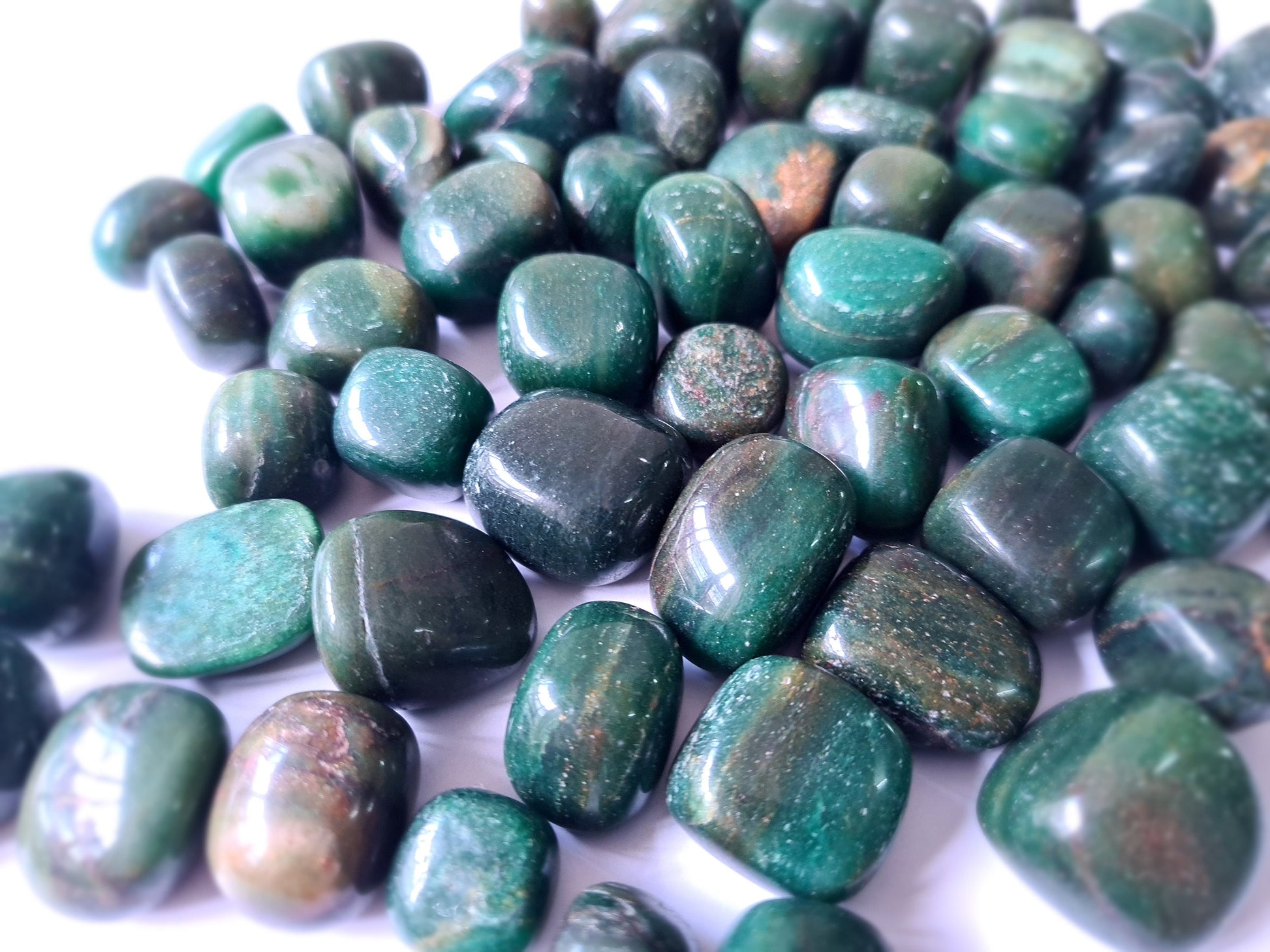 Indian Jade Tumbled Stone - Atyahara Rocks and Minerals