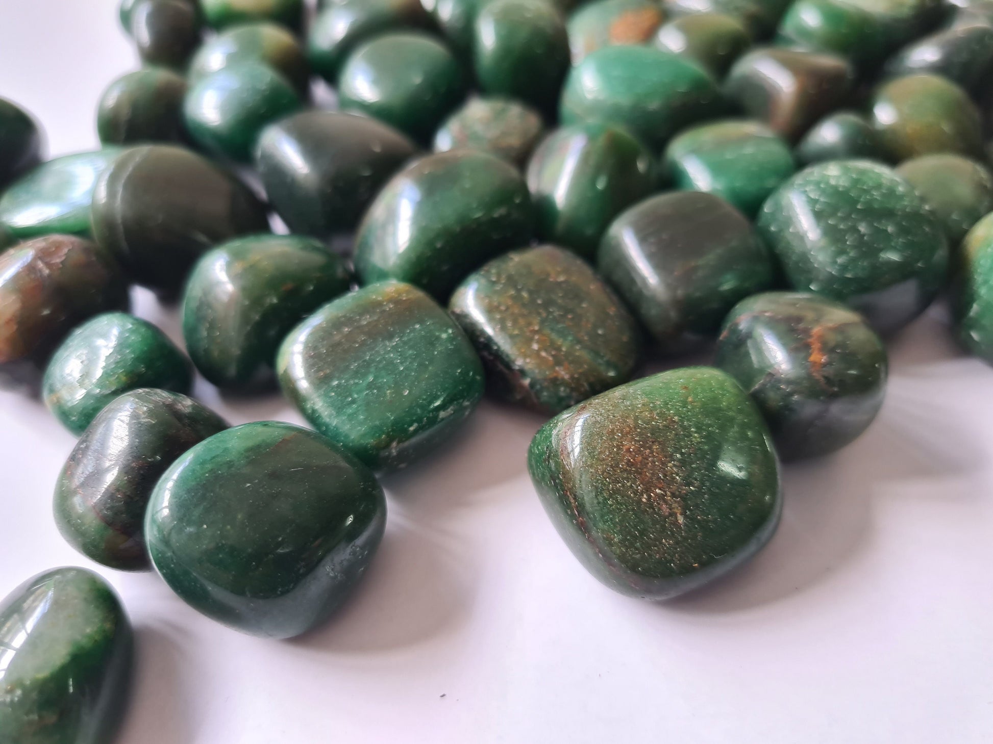 Indian Jade Tumbled Stone - Atyahara Rocks and Minerals