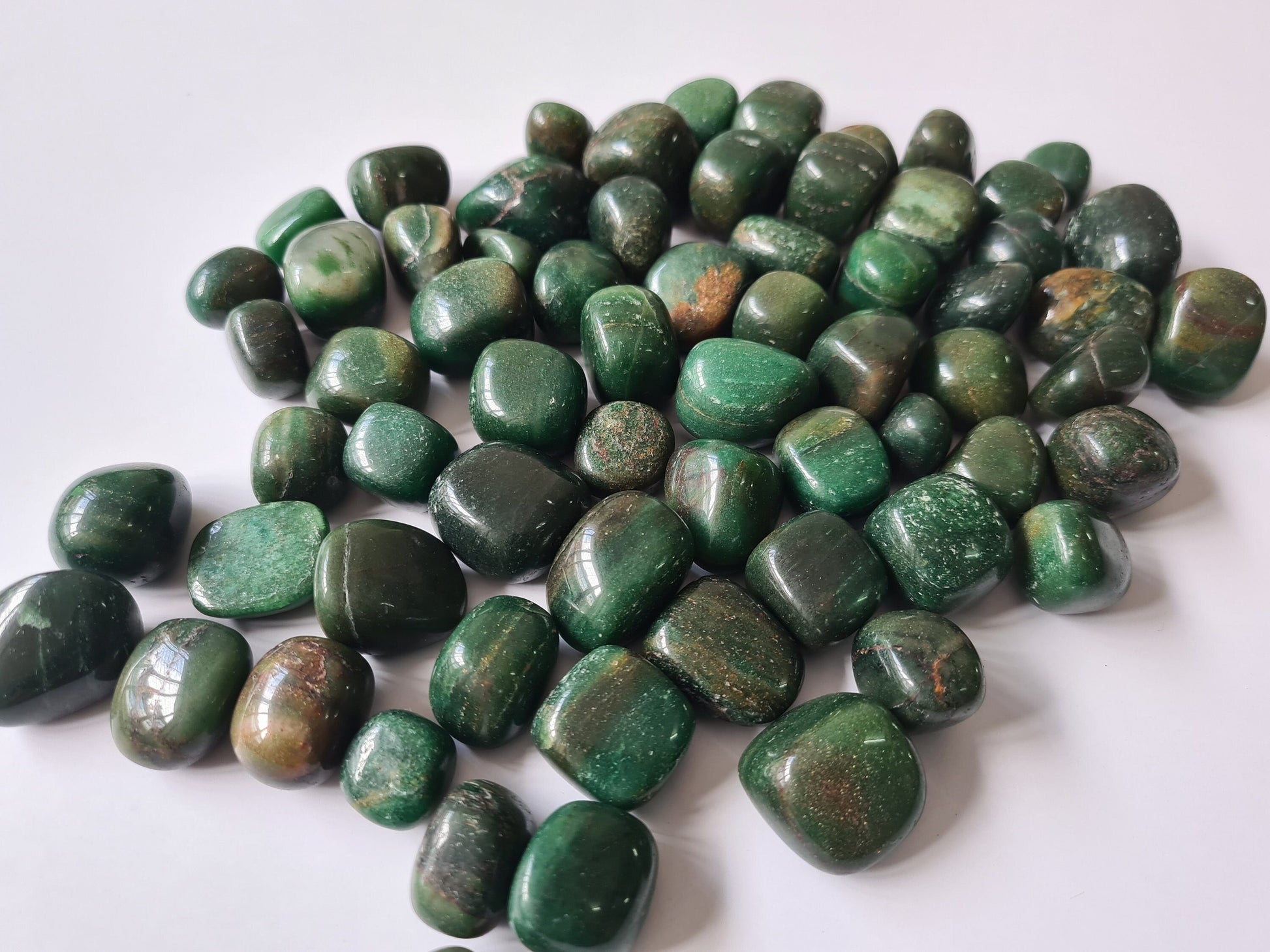 Indian Jade Tumbled Stone - Atyahara Rocks and Minerals