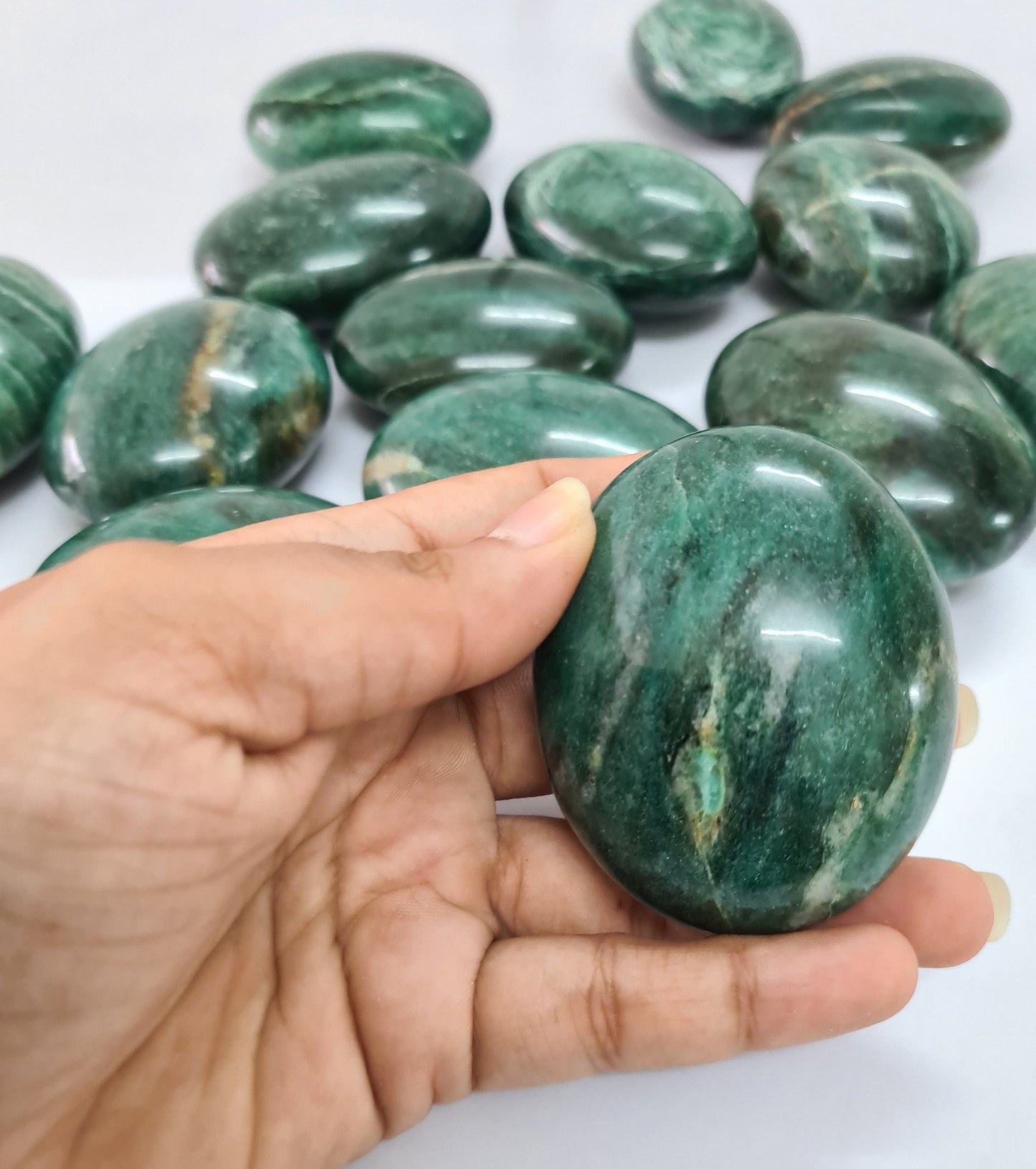 Green Aventurine Palm Stone