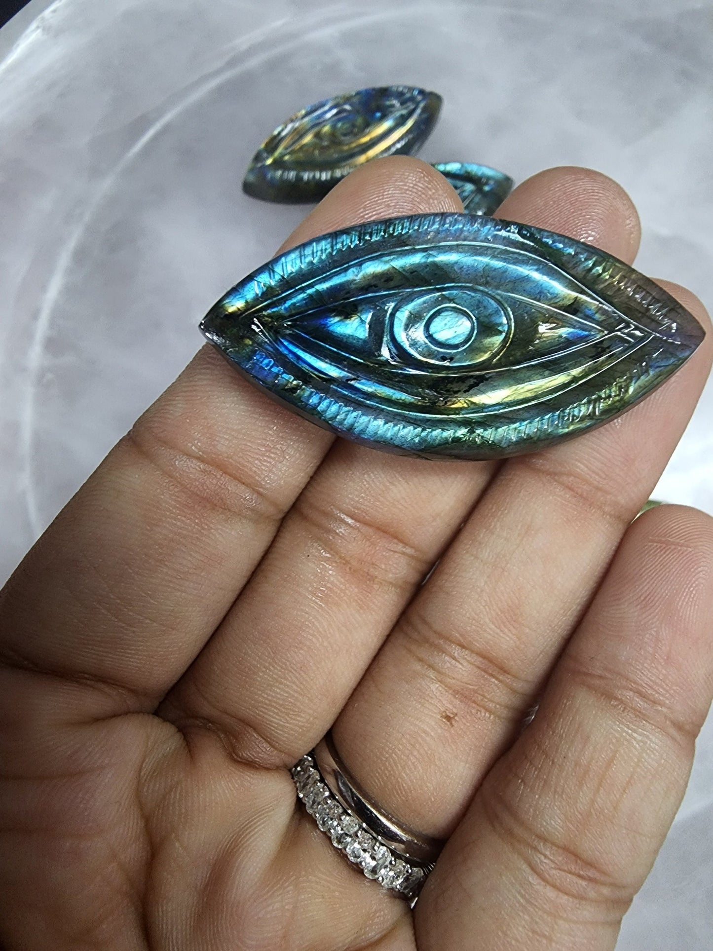 Labradorite Evil Eye - Atyahara Rocks and Minerals