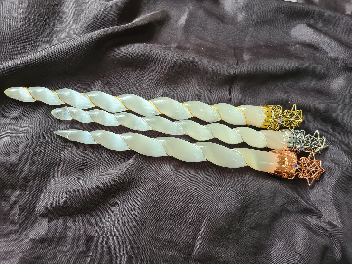 Moroccan Selenite Reiki Wand