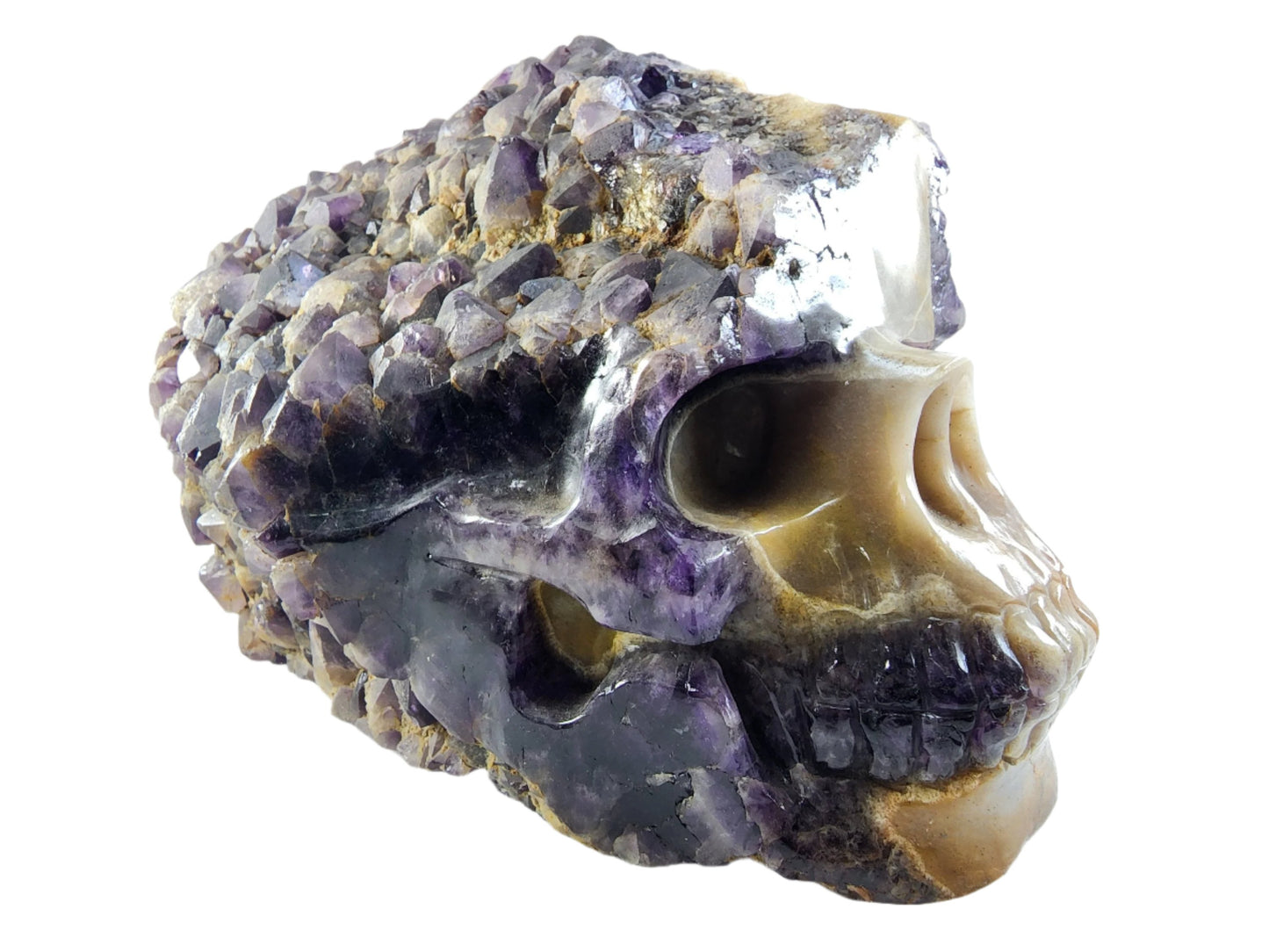 Amethyst Quartz Specimen Skull