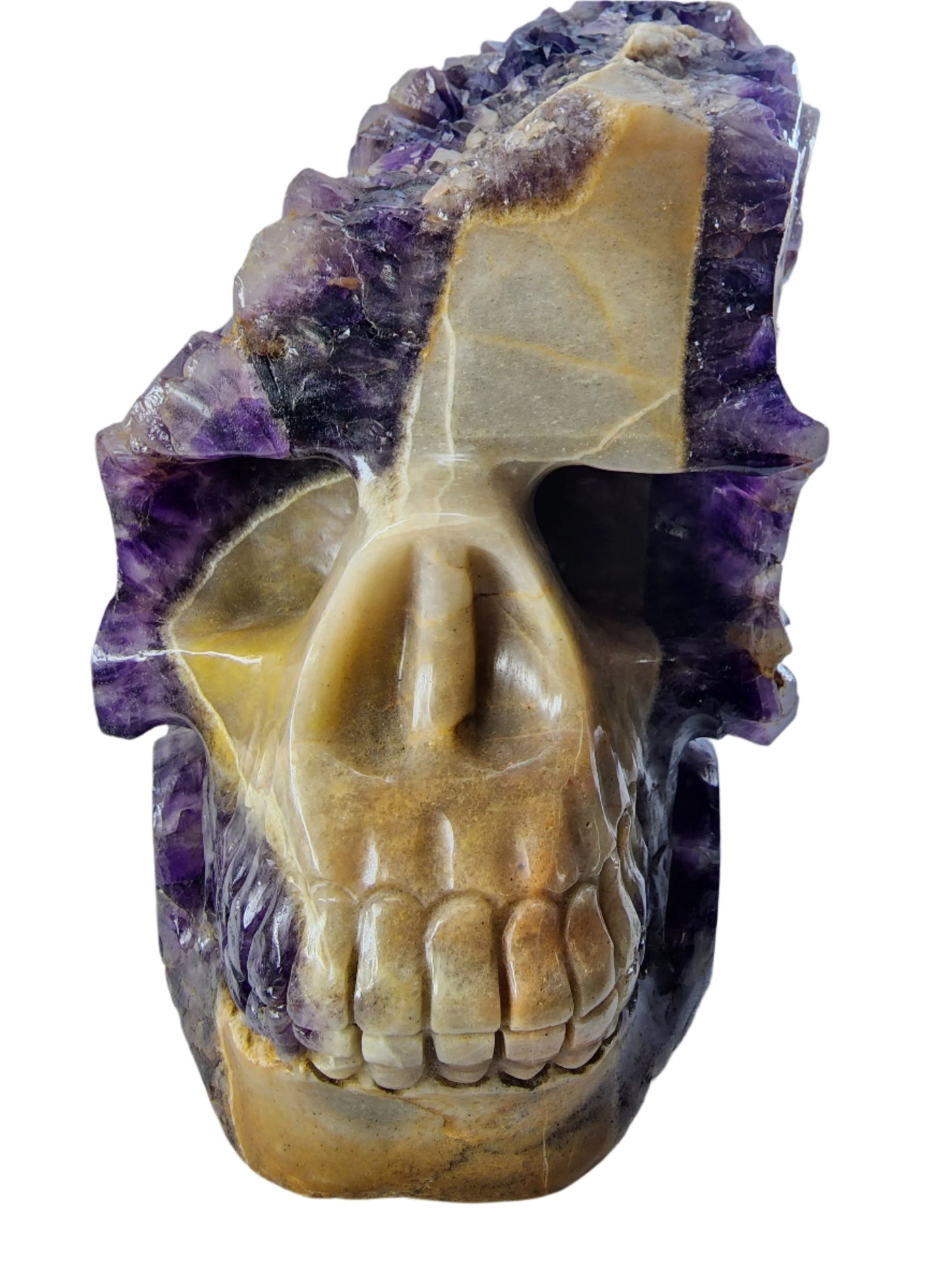 Amethyst Quartz Specimen Skull