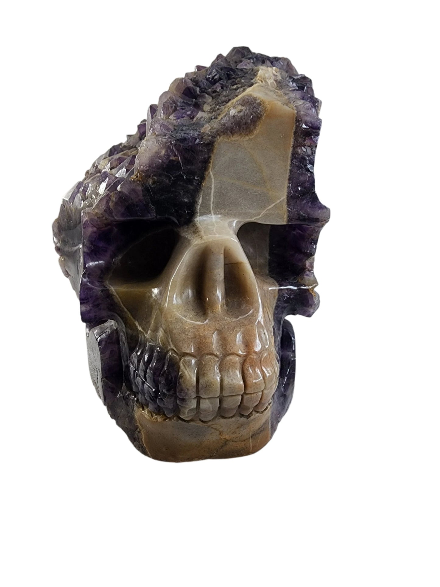 Amethyst Quartz Specimen Skull