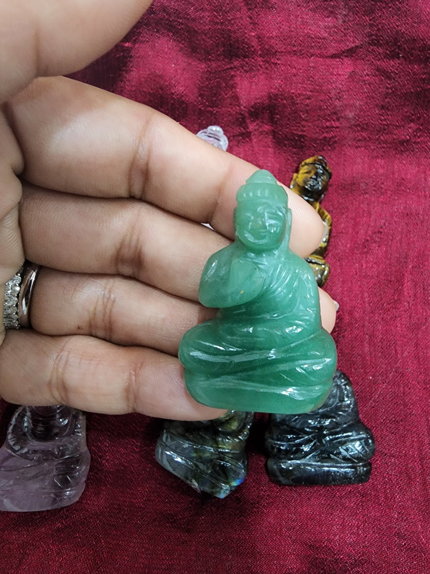 Mini Buddha Gemstone Carvings