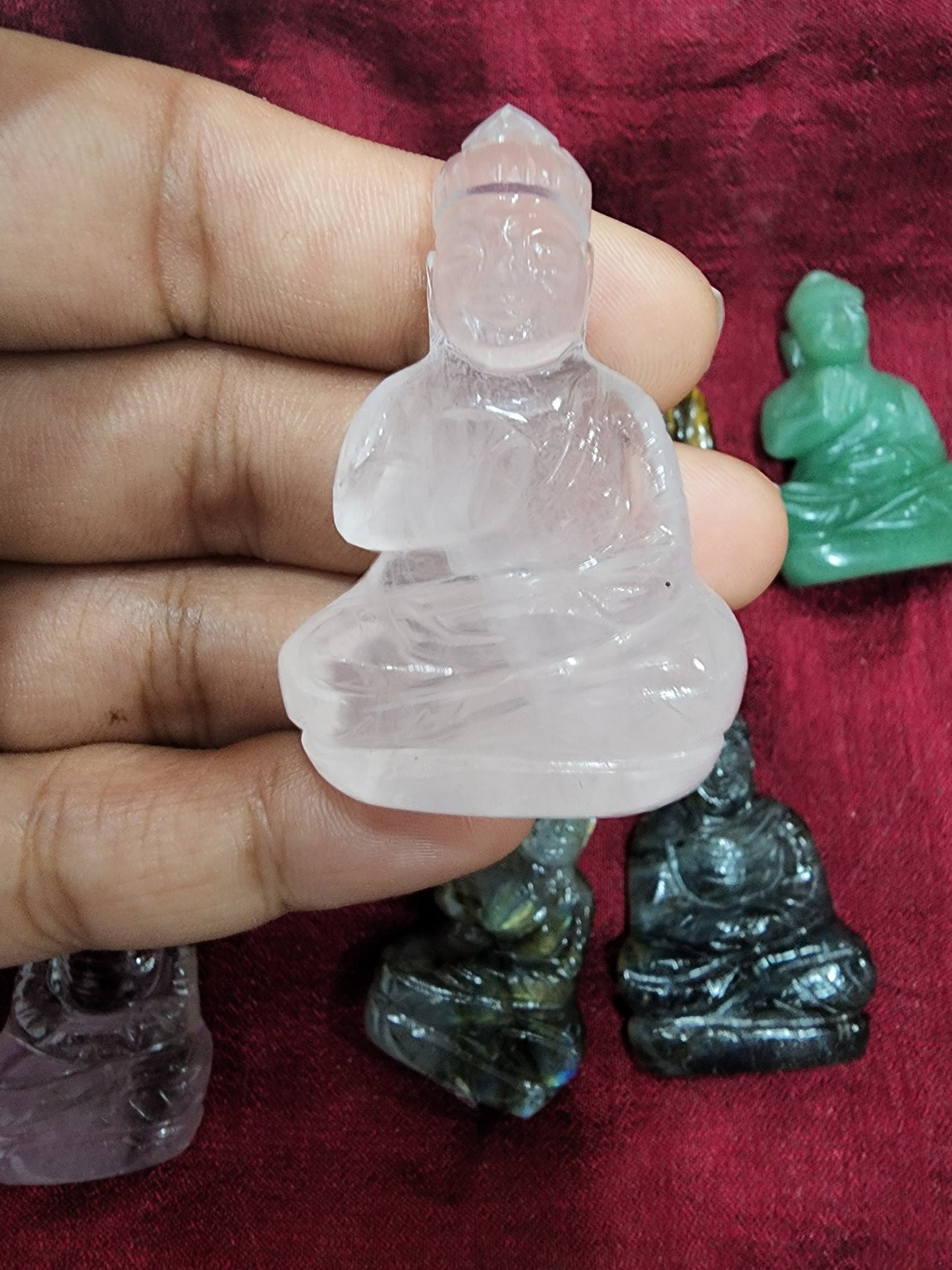 Mini Buddha Gemstone Carvings